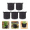5Pcs Portable Black Planting Pouch with Air Permeability 2
