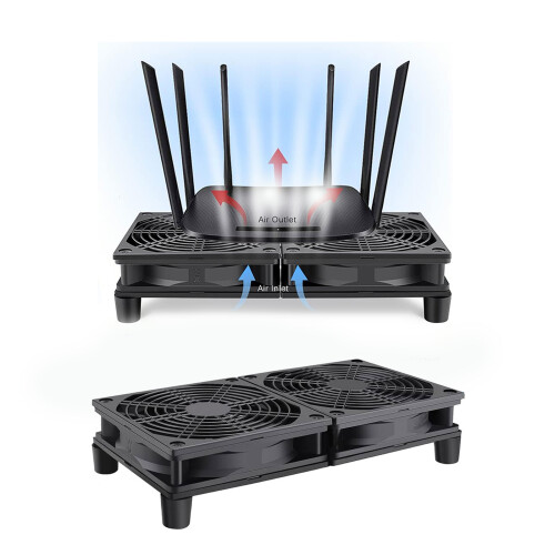 2x120mm Computer Fan 2400R Adjustable for PC Chassis Temperature 1
