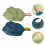 2Pcs Assorted Color Manual Dumpling Skin Maker Kitchen Tool Set 9