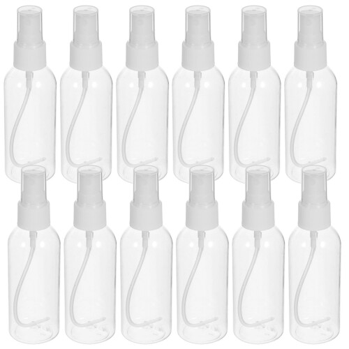 Compact Transparent Spray Bottle For Makeup 12pcs