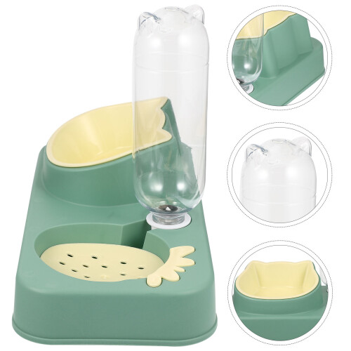 Pet Bowl Tableware Detachable Plastic 1