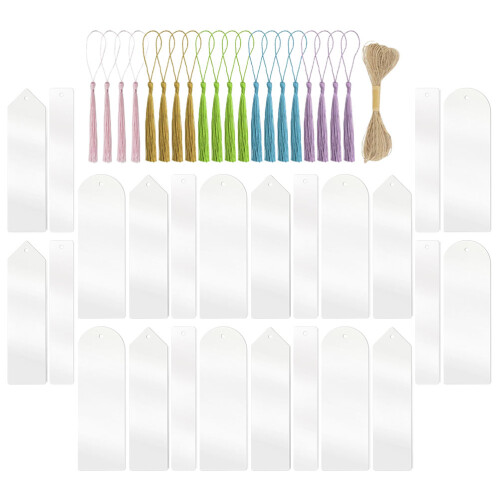Raindrops Diy Bookmark Decor Acrylic Assorted Color 30set 1