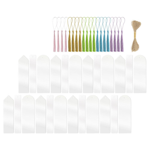Raindrops Diy Bookmark Decor Acrylic Assorted Color 30set