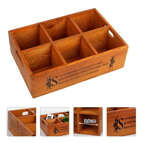 Wooden Antique Box Classical Props Antique Crafts Storage Box 2