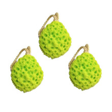 3Pcs Baby Bath Sponge Natural Honeycomb Shower Sponge Green