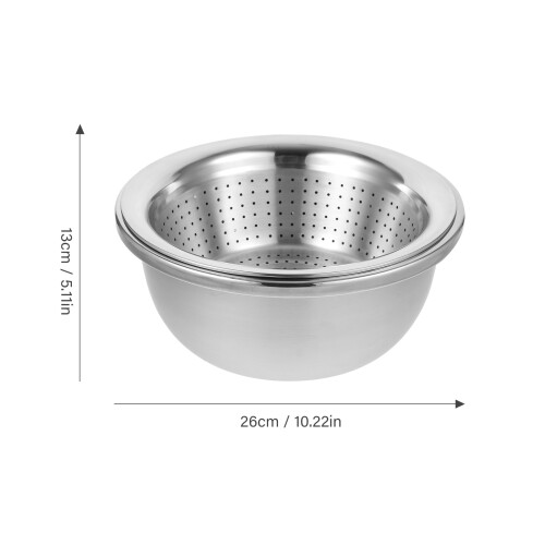 Double-Layer Kitchen Drain Basket for Fruit Vegetable Washing 1