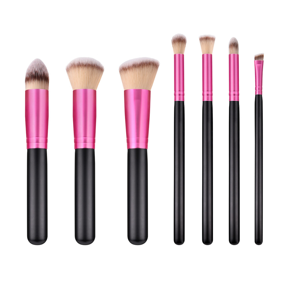 Photos - Makeup Brush / Sponge 7Pcs Makeup Brush Set Wooden Handle Powder Brush for Daily Use
