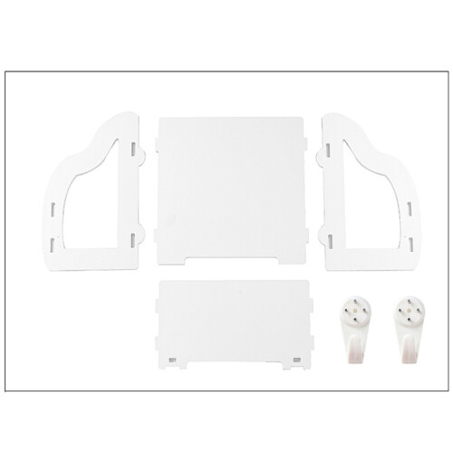 Space-Saving Router Box Holder Pvc Wooden Board 1set 1