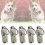 10 Pcs Cat Barrel Pet Collar Hanging Name Tag Id 9