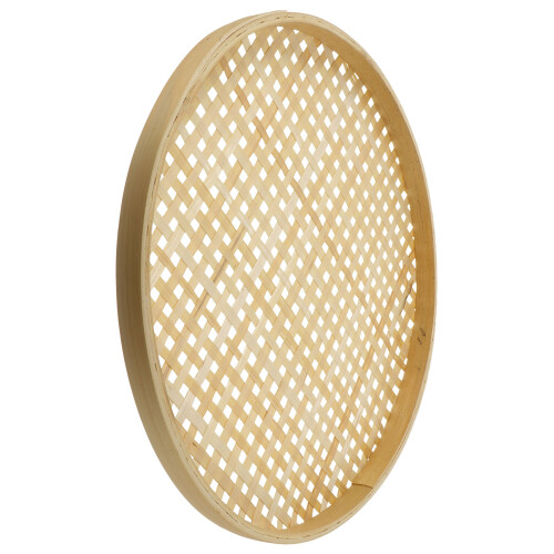 Japanese Woven Strainer Bamboo Colander Strainer Khaki 1pcs 2