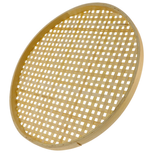 Japanese Woven Strainer Bamboo Colander Strainer Khaki 1pcs 1