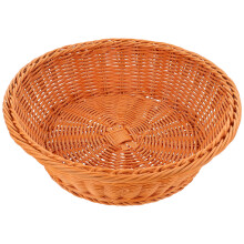 Plastic Woven Basket For Fruit And Sundries Storage