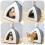 Universal Cat Nest for Small Rest Place Grey 11