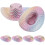 6Pcs Durable Mini Polyester Doll Hats Multi Color for Craft and Decor 1