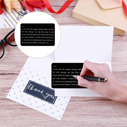Stainless Steel Wallet Insert with Engraved Love Note for Father 2