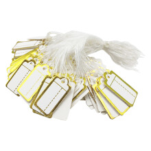 Jewelry Display Hanging Cards Golden Paper 500pcs For