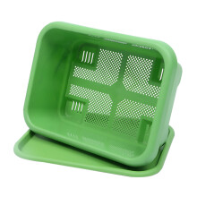Garden Vegetable Planter Box Green Plastic With Drainage Mesh