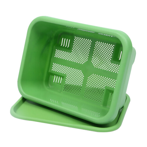 Garden Vegetable Planter Box Green Plastic With Drainage Mesh