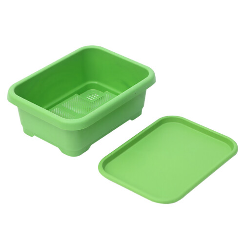 Garden Vegetable Planter Box Green Plastic With Drainage Mesh 1
