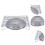 Silver Barbecue Tool Stainless Steel 1pack 11.2x9.3in 4