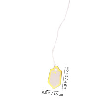Golden Paper Price Tags For Jewelry Sale Display 500 Pieces