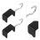 4pcs Desk Mount Bag Headphone Holder Clamp Hook 11
