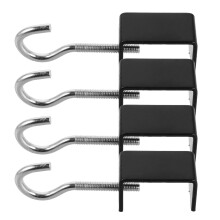 4pcs Desk Mount Bag Headphone Holder Clamp Hook
