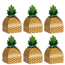 50 Pcs Pineapple Gift Box Paper Storage Bag Candy Packaging Case