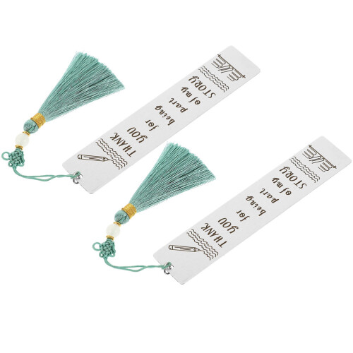 Unique Bookmarks For Book Lovers Silver 2pcs Location 1