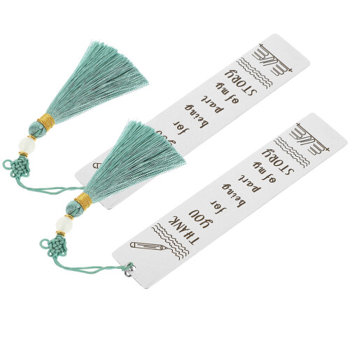Unique Bookmarks For Book Lovers Silver 2pcs Location