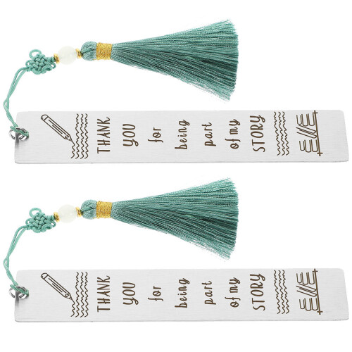 Unique Bookmarks For Book Lovers Silver 2pcs Location 2