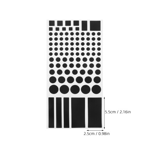 2 Sheets Blackout Stickers For Electronics Led Cover Shading Tape 1