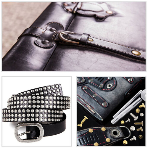300Ensembles Rivets Double Face Multicolores Pour Cuir Sacs Vêtements 1