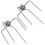 2 Pcs Barbecue Fork Grill Charcoal Rotisserie Tools Bbq Silver 3