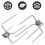 2 Pcs Barbecue Fork Grill Charcoal Rotisserie Tools Bbq Silver 7