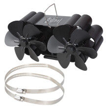 Fireplace Fan Quiet and Effective Heat Circulation Heat Powered