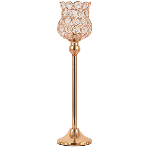 Mlins  Unity Candles For Wedding Gold Holder Crystal Elegant 1