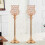 Mlins  Unity Candles For Wedding Gold Holder Crystal Elegant 5