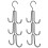 Handbag Storage Holder Iron For Closet 2pcs 14.6x5.5in 3