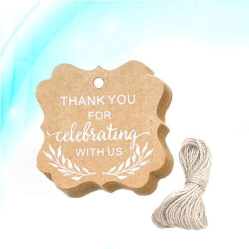 Raindrops  100 Pcs Birthday Tag Label Food Package Tags Scrapbooking
