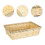 Beige Leichter Bambus Eierkorb Multifunktionaler Aufbewahrungskorb 11