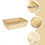 Beige Leichter Bambus Eierkorb Multifunktionaler Aufbewahrungskorb 10