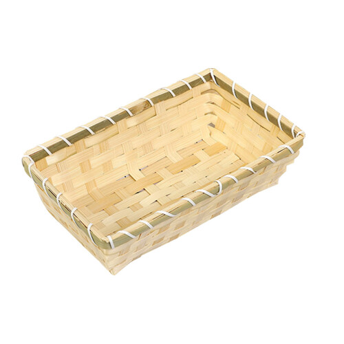 Beige Leichter Bambus Eierkorb Multifunktionaler Aufbewahrungskorb