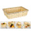 Beige Leichter Bambus Eierkorb Multifunktionaler Aufbewahrungskorb 9