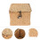 Straw Storage Box Child Decorative Bin With Lid Wicker Container 4