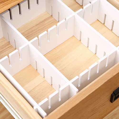 Drawer Partition Boards White Pvc 7pcs 2