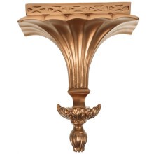 Goldfarbenes Schweberegal Aus Resin Für Bad Und Wohnzimmer