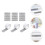 1 Set Screen Window Repair Kit Self-Adhesive Patch Tape 9