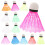 20 Pcs Plastic Shuttlecocks For Badminton Colorful Bird Child 11