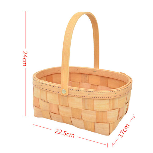 Woven Basket For Valentine'S Day In Light Brown 1pcs 1
